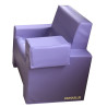 Fauteuil d'allaitement en mousse pvc avec accoudoirs rouge - Papouille