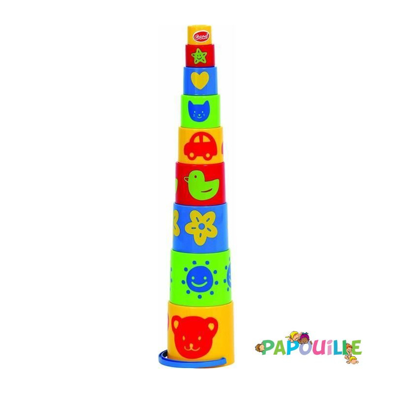 9 gobelets gigognes - Papouille