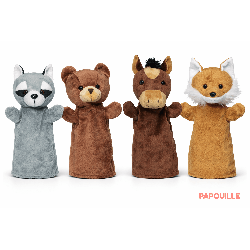 Les 4 marionnettes animaux - Papouille