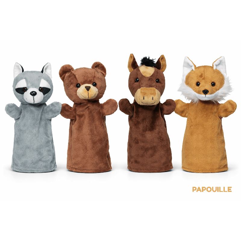 Les 4 marionnettes animaux - Papouille