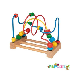 Boulier circuit en spirale montagne russe en bois - Papouille