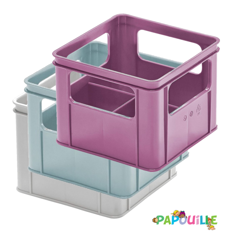 Casier range biberons pour 4 biberons large ouverture - Papouille