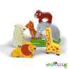 Puzzle 3d le zoo ( pour les enfants de 18 mois et plus ) - Papouille