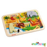 Puzzle 3d le zoo ( pour les enfants de 18 mois et plus ) - Papouille