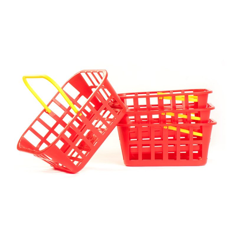 Set de 4 paniers rouge - Papouille