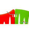 Portillon avec fermeture pour barriere color - Papouille