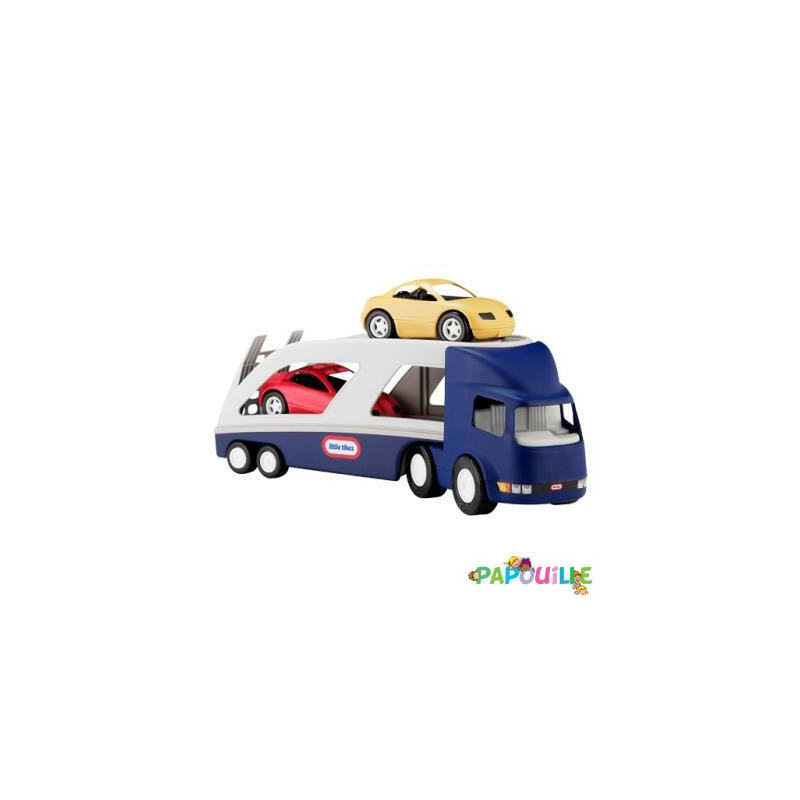Grand camion remorque porte-voiture - véhicule miniature - Papouille