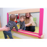 Miroir + barre de soutien framboise - Papouille