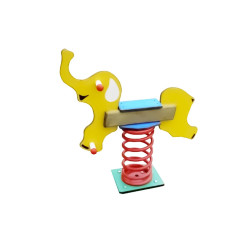 Jeu extérieur éléphant sur ressort - Papouille
