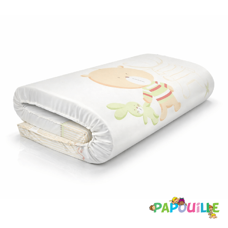 Matelas spécial voyage pour un lit de 120 x 60 cm - Papouille