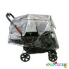 Habillage de pluie poussette double avec canopy transparent - Papouille