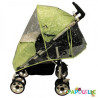 Habillage de pluie universel pour poussette simple sans arce - Papouille