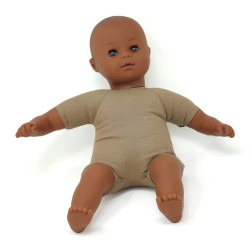 Poupon corps mou sans cheveux africain 30cm - Papouille