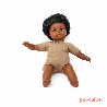 Poupon corps mou avec cheveux africain 30cm garçon - Papouille