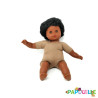 Poupon corps mou avec cheveux africain 30cm garçon - Papouille