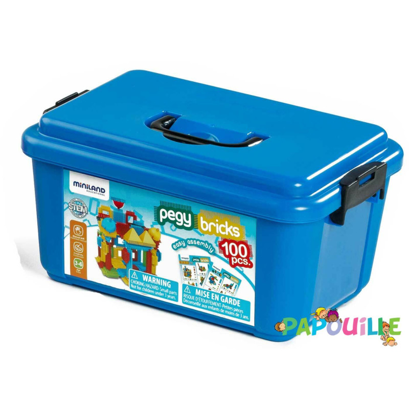 Coffret de 100 bricks - Papouille