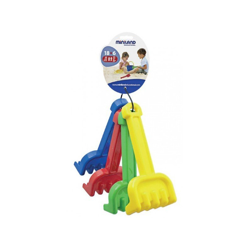 Set de 4 râteaux - Papouille