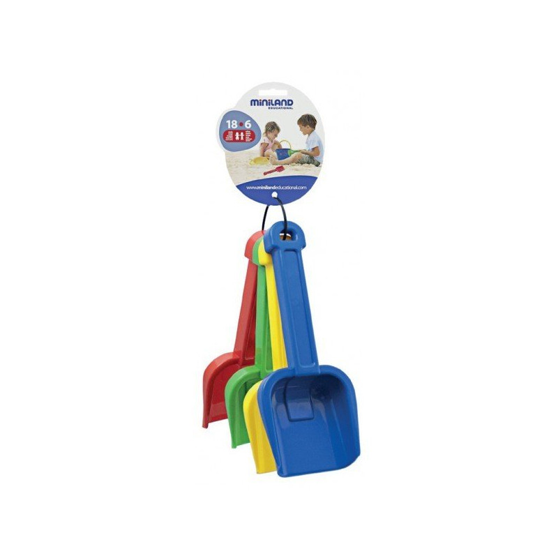 Set de 4 pelles à creuser - Papouille