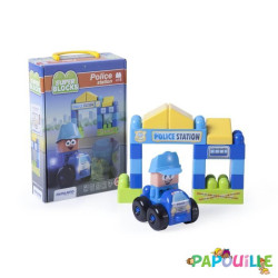 Coffret 18 pieces police - Papouille