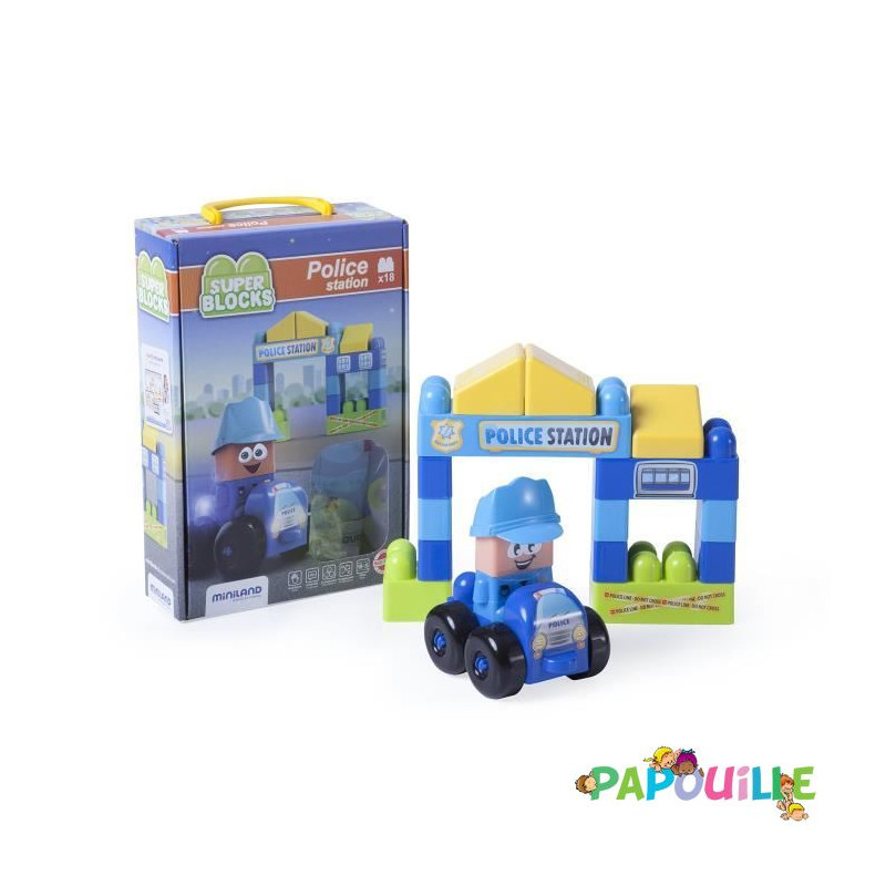 Coffret 18 pieces police - Papouille