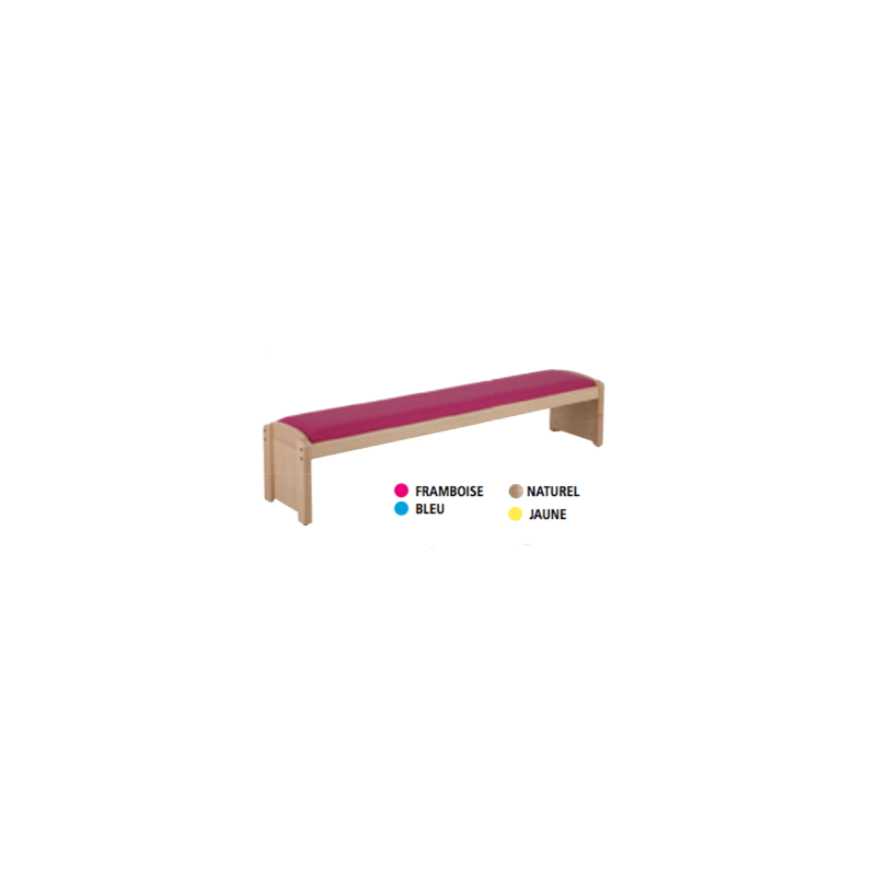 Banc sans dossier bleu wkc t2 - Papouille