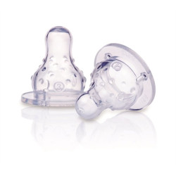 2 tétines nuby flux variable 0mois - Papouille