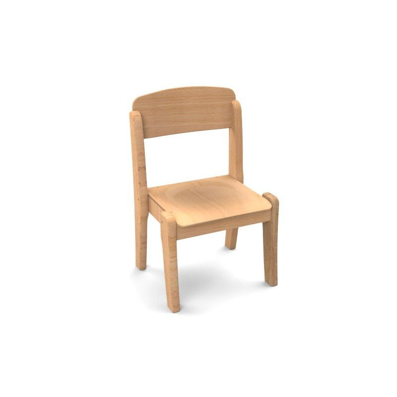 Chaise enfant en bois empilable t1 h.26cm - Papouille
