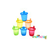 Lot de 6 gobelets 210ml avec bec nuby - Papouille