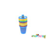 Lot de 6 gobelets 210ml avec bec nuby - Papouille