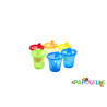 Lot de 6 gobelets 210ml avec bec nuby - Papouille