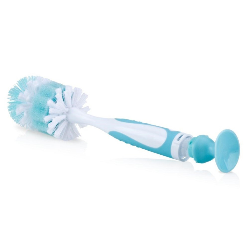 Goupillon 2 en 1 pour biberon et tétine avec ventouse - Papouille