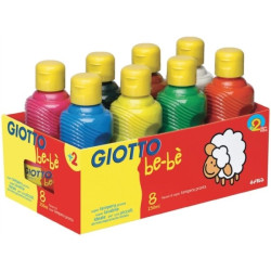 Set de 8 gouaches 250ml - Papouille