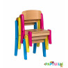 Chaise en bois empilable t2 h.31cm - Papouille