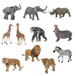 Lot n°4 11 figurines animaux sauvages (figurines papo) - Papouille