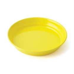 Assiette creuse mélamine 18,5cm jaune - Papouille
