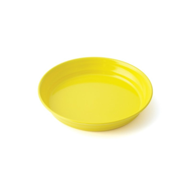 Assiette creuse mélamine 18,5cm jaune - Papouille