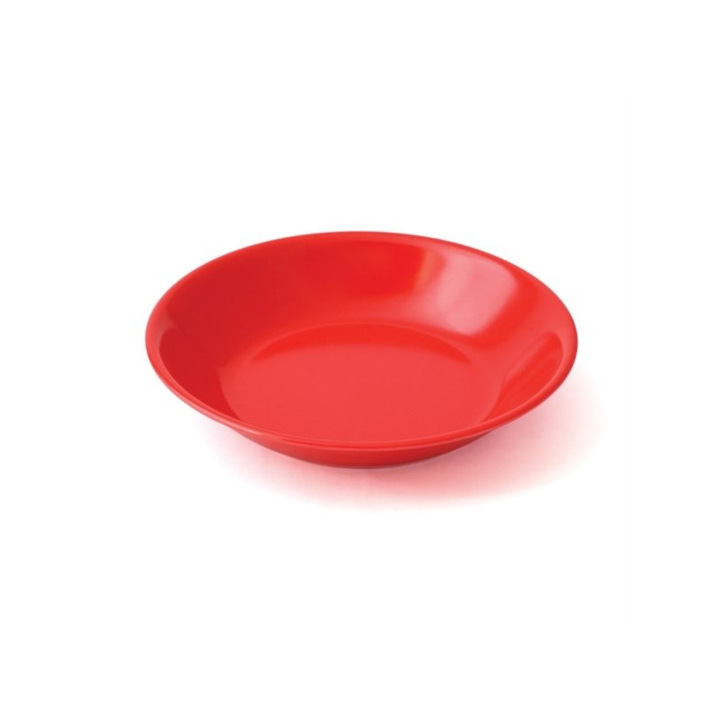 Assiette Bouillie Mélamine Rouge - Papouille