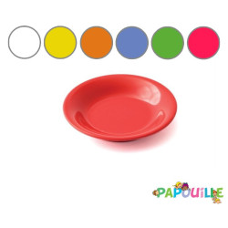 Assiette fromage mélamine rouge - Papouille