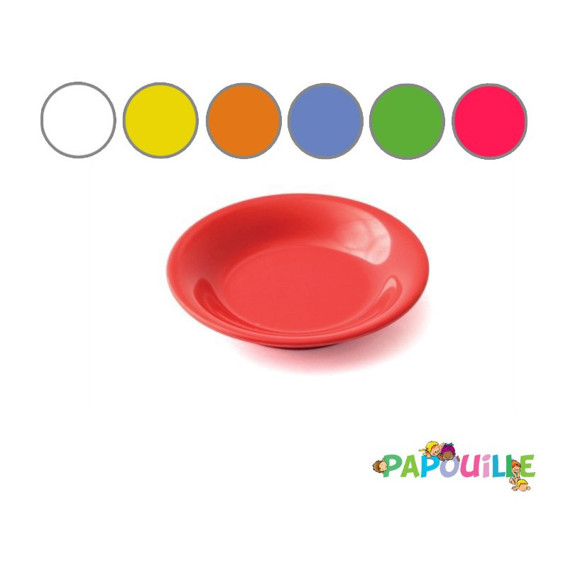 Assiette fromage mélamine rouge - Papouille