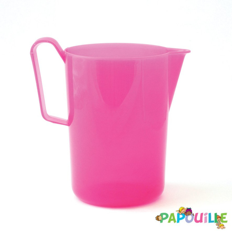 Pot a eau 1,5 l polypropylène rose - Papouille