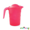 Pichet 1l polypropylène empilable avec couvercle mauve - Papouille