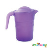 Pichet 1l polypropylène empilable avec couvercle mauve - Papouille
