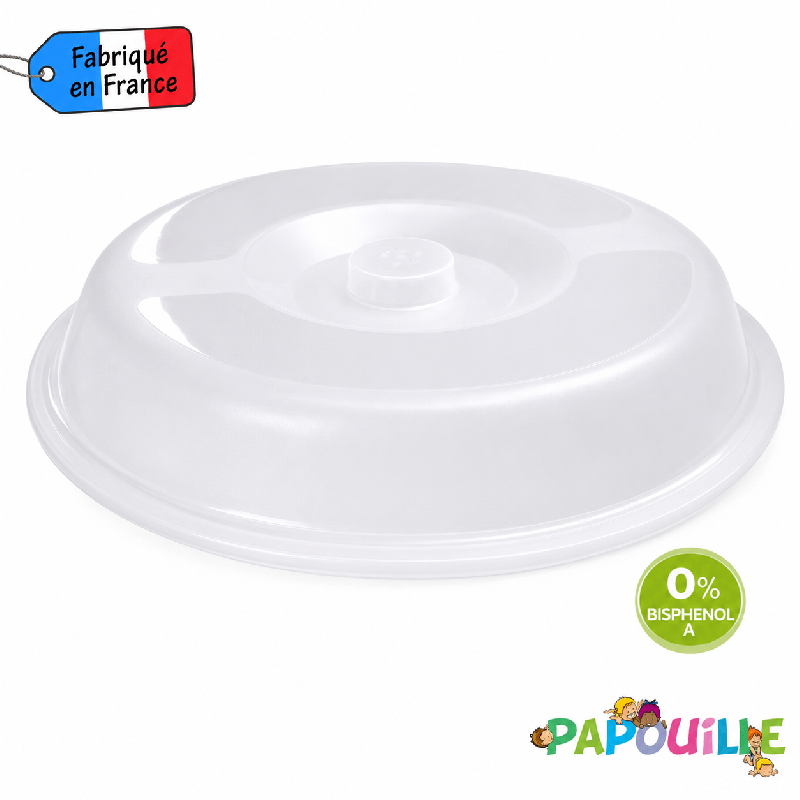 Couvre assiette polypropylène diam 18,8cm - Papouille