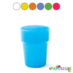 Gobelet empilable polypropylène 16cl bleu - Papouille