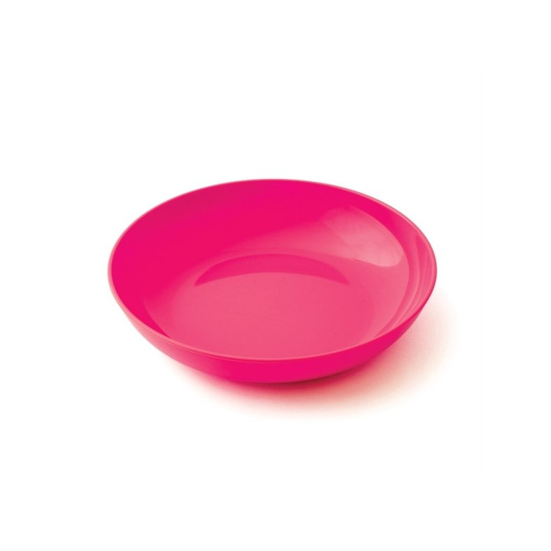 Assiette creuse polypropylène opaque rose - Papouille
