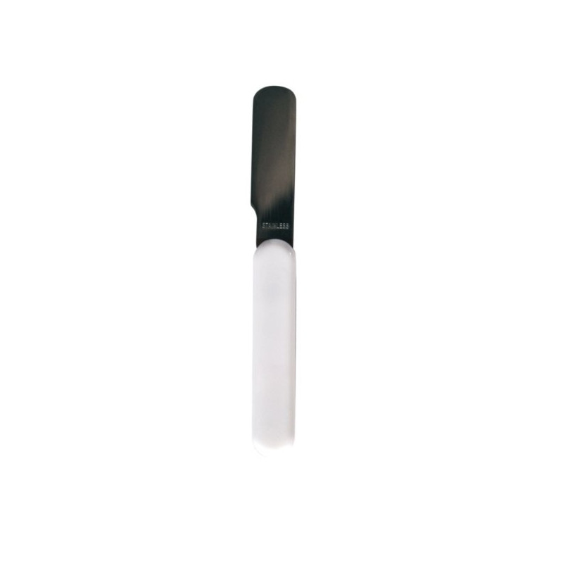Couteau inox manche blanc non décoré - Papouille