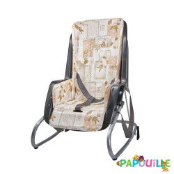 Arrete transat siège relax à coque avec coussin en pvc baby - Papouille