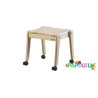 Tabouret bois sur roulettes - Papouille