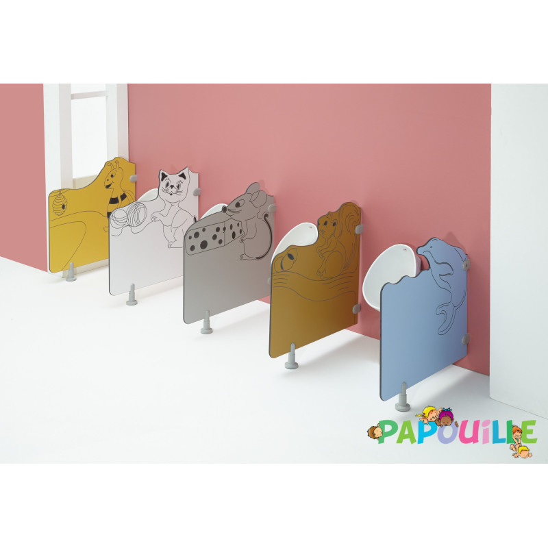Cloisonnettes wc dauphin - Papouille
