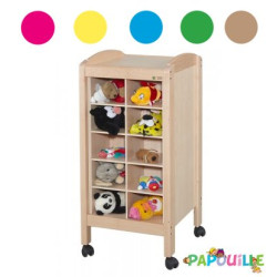 Meuble de rangement pour doudous 20 cases vernis - Papouille